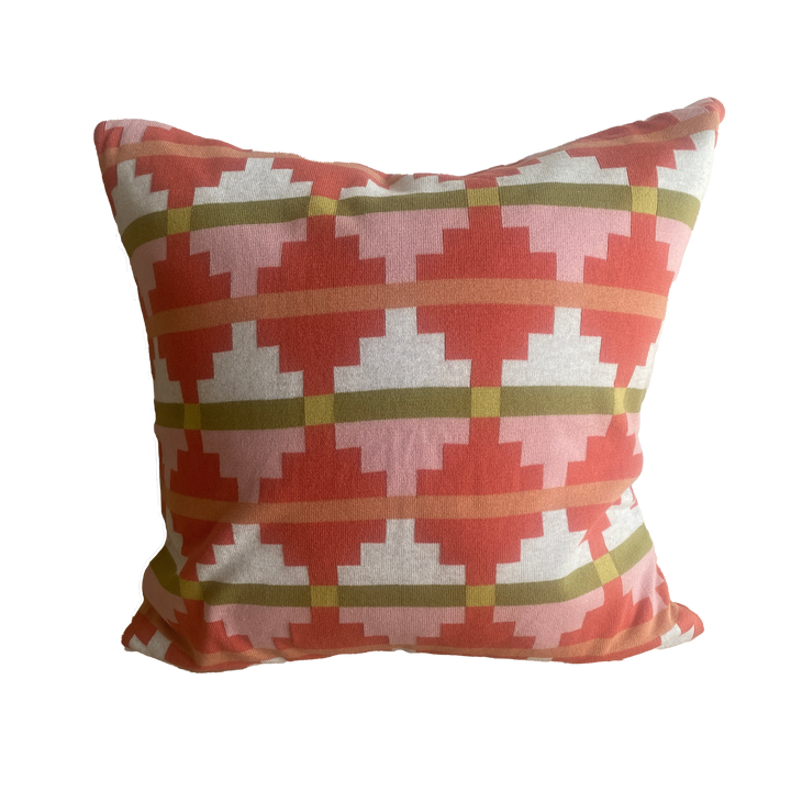 Alf Pillow-Cover Red,  Soft Jacquard Knitted Cotton