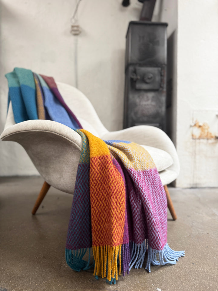 Frank Blanket Blue Woven Norwegian Wool