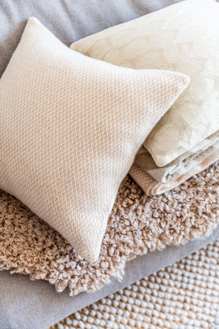 Fanny Wool Pillow-Cover Cream