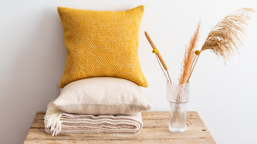 Fanny Wool Pillow-Cover Yellow – Funky Doris