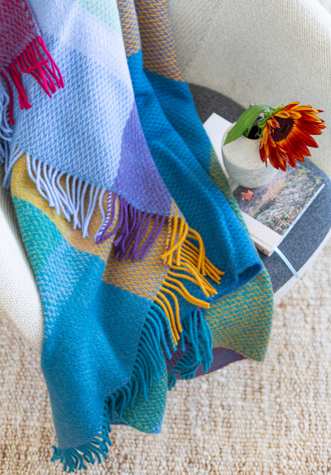 Frank Blanket Blue Woven Norwegian Wool