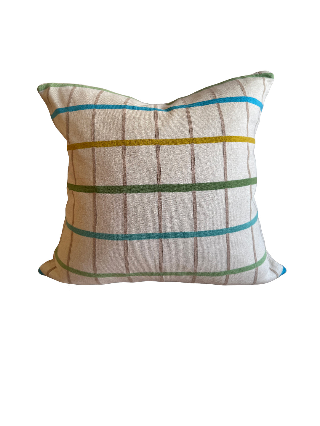 Mina Pillow-Cover Blue,  Soft Jacquard Knitted Cotton