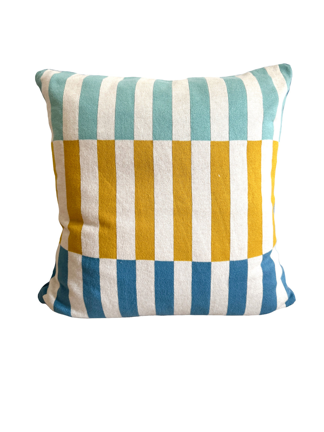 Mojo Pillow-cover Blue, Soft Jacquard Knitted Cotton. Available April 1.st