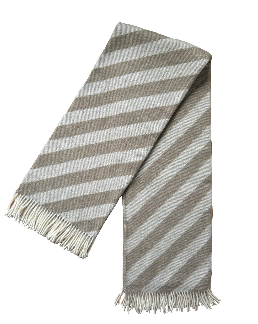 Filip Blanket Beige Soft Lightweight Norwegian Wool Blanket