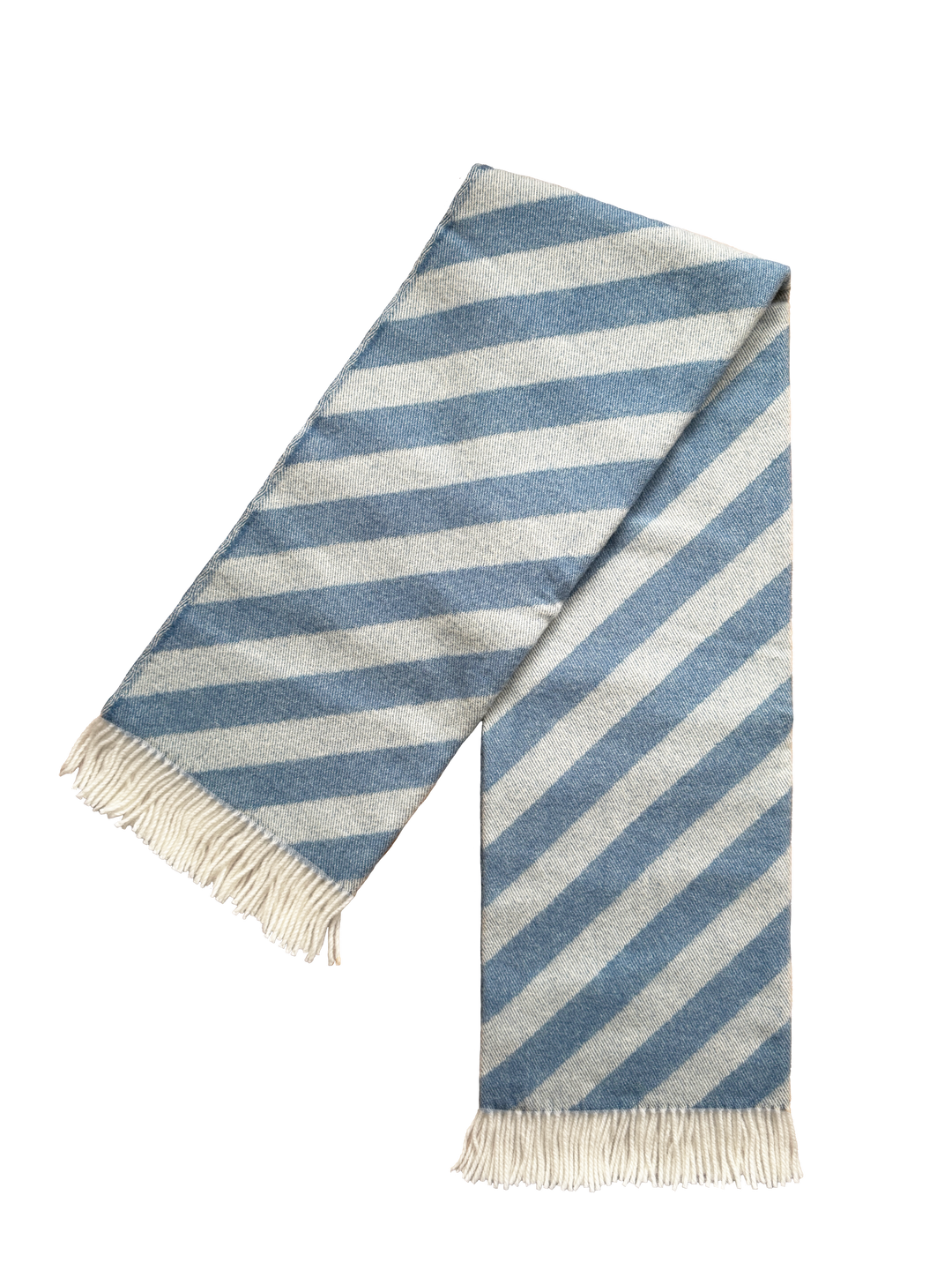 Filip Blue Soft Lightweight Pure Norwegian Wool Blanket
