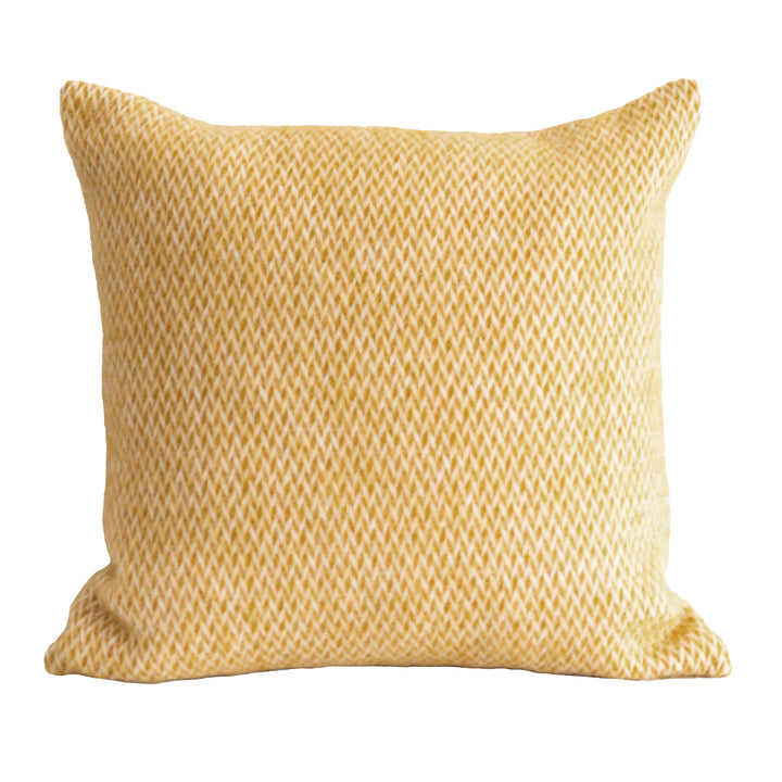 Fanny Wool Pillow-Cover Yellow