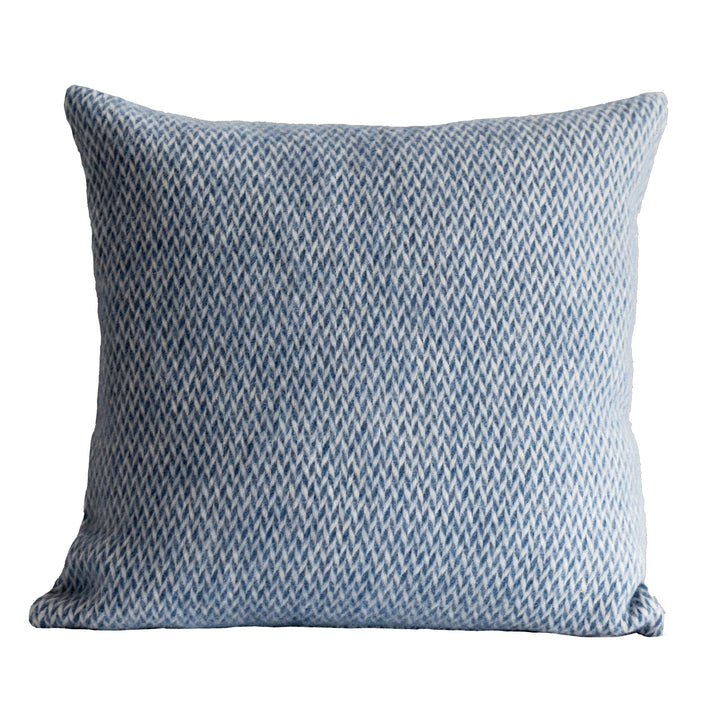 Fanny Wool Pillow-Cover Blue