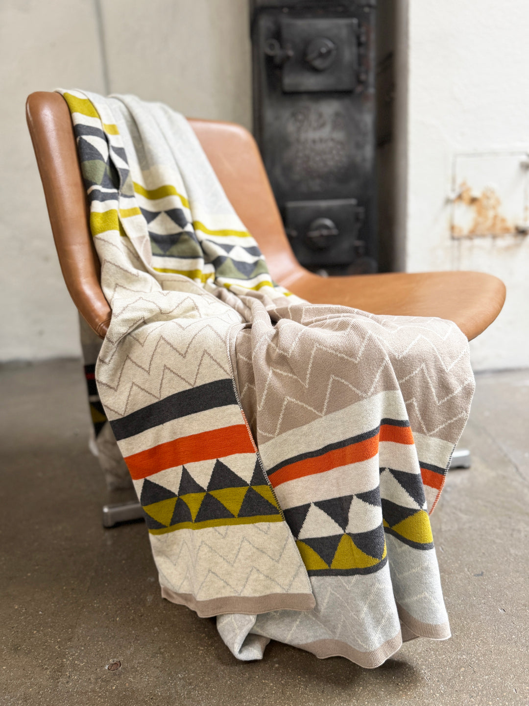 Vilma blanket, Soft Jacquard Knitted Cotton