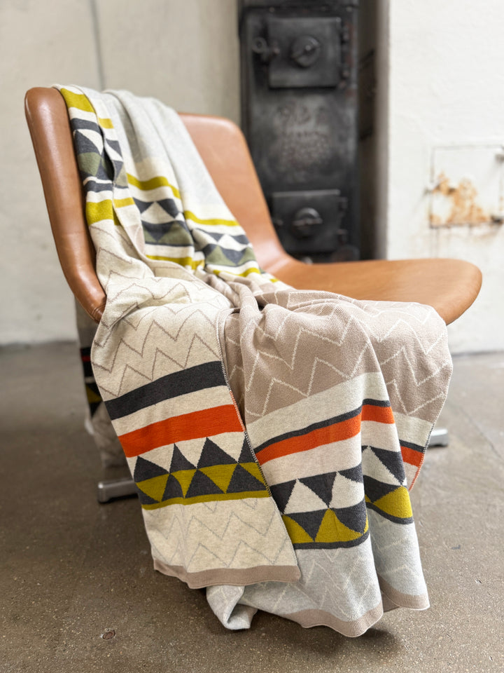 Vilma blanket, Soft Jacquard Knitted Cotton