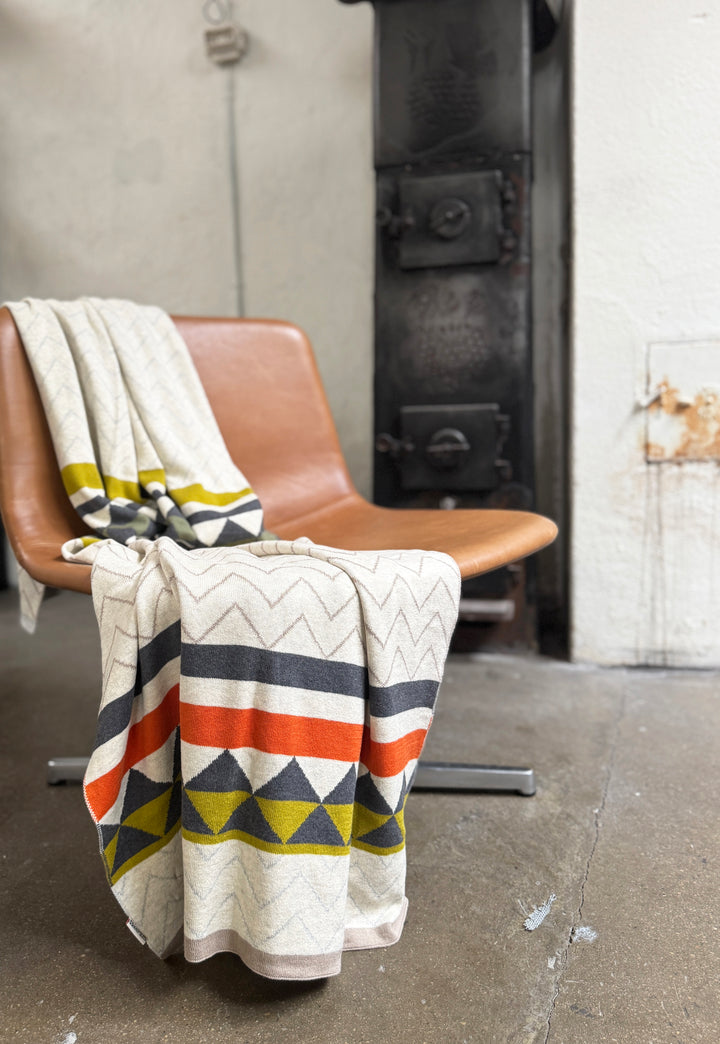 Vilma blanket, Soft Jacquard Knitted Cotton